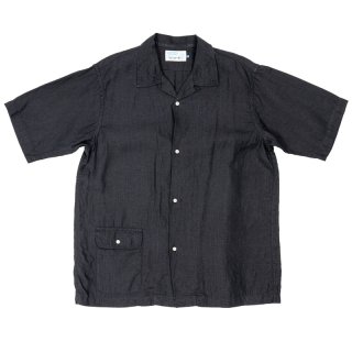 2026春夏 ご予約 WORKERS ワーカーズ Open Collar Shirt, Black