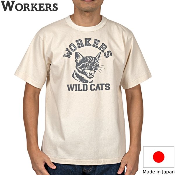 画像1: WORKERS  ワーカーズ  WILD CAT T, ECRU  (1)