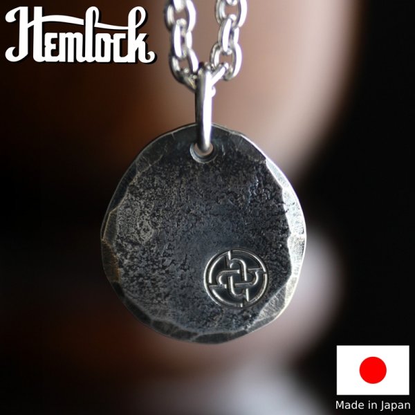 画像1: Hemlock  ヘムロック  Hcircle logo metal Large  ロゴ メタル トップ ラージ  (1)