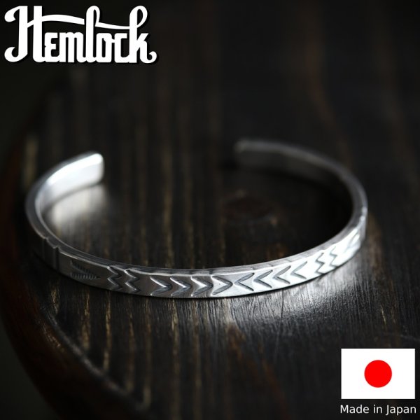 画像1: hemlock  ヘムロック  Stamp Bangle  スタンプバングル  (1)